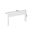 Orlando Queen Modern Wood Panel Headboard in White