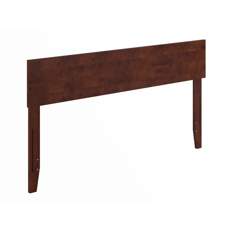 Orlando Queen Modern Wood Panel Headboard in Walnut