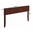 Orlando Queen Modern Wood Panel Headboard in Walnut