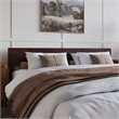 Orlando King Modern Wood Panel Headboard in Espresso