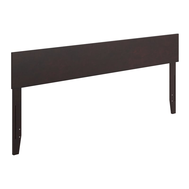 Orlando King Modern Wood Panel Headboard in Espresso