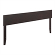 Orlando King Modern Wood Panel Headboard in Espresso