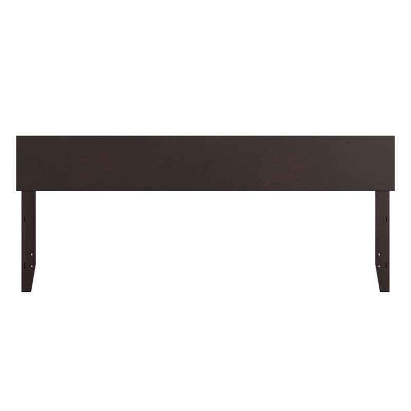 Orlando King Modern Wood Panel Headboard in Espresso