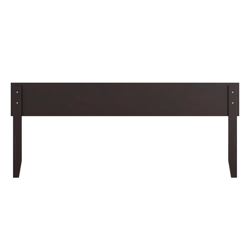 Orlando King Modern Wood Panel Headboard in Espresso