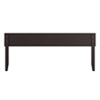 Orlando King Modern Wood Panel Headboard in Espresso