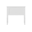 AFI Nantucket Twin Wood Panel Headboard with USB Charging Station in White