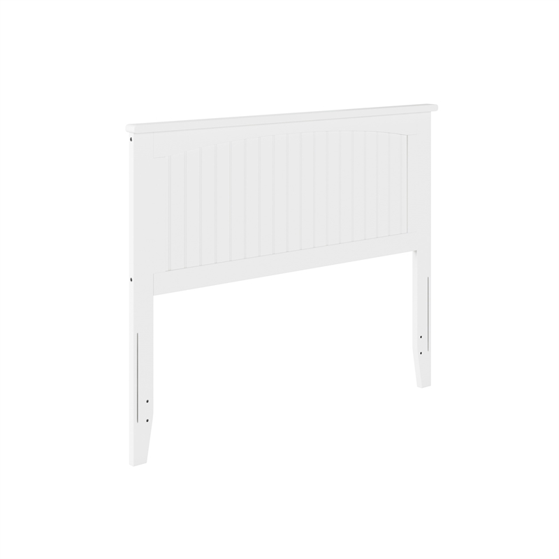 Nantucket Full Wood Panel Headboard in White