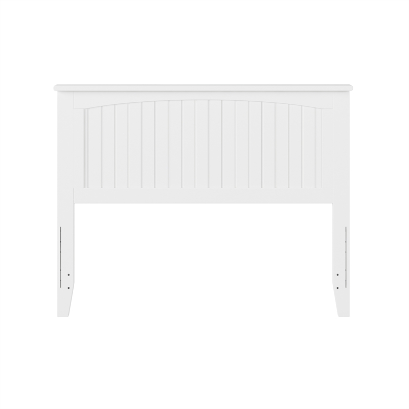 Nantucket Full Wood Panel Headboard in White