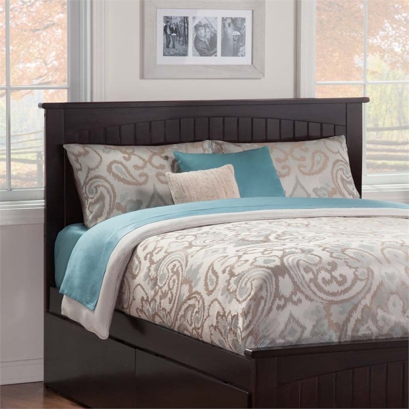 Atlantic Furniture Nantucket Queen Panel Headboard in Espresso - AR282841