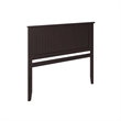Nantucket Queen Wood Panel Headboard in Espresso