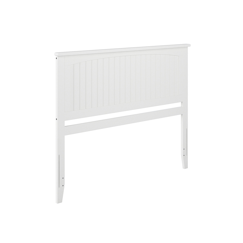 Nantucket Queen Wood Panel Headboard in White