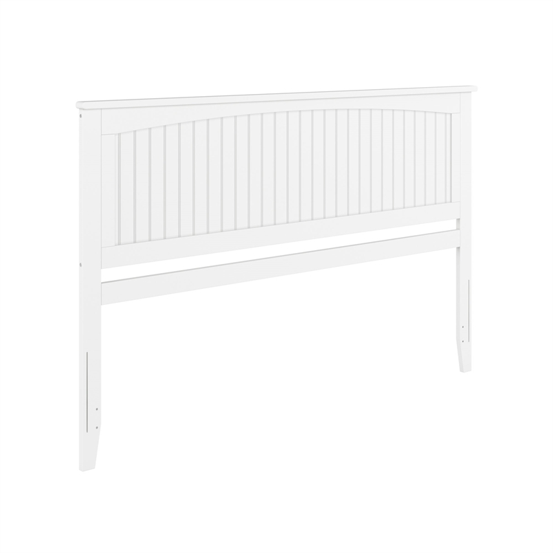 Nantucket King Wood Panel Headboard in White