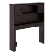 AFI Newport Twin Wood Bookcase Headboard in Espresso