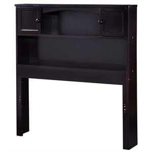 atlantic furniture newport bookcase headboard in espresso