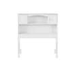 AFI Newport Twin Wood Bookcase Headboard with Device Charger in White