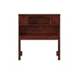 AFI Newport Twin Wood Bookcase Headboard in Walnut