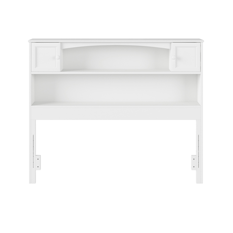 AFI Newport Full Wood Bookcase Headboard in White