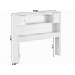 AFI Newport Full Wood Bookcase Headboard in White