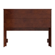 AFI Newport Full Wood Bookcase Headboard in Walnut