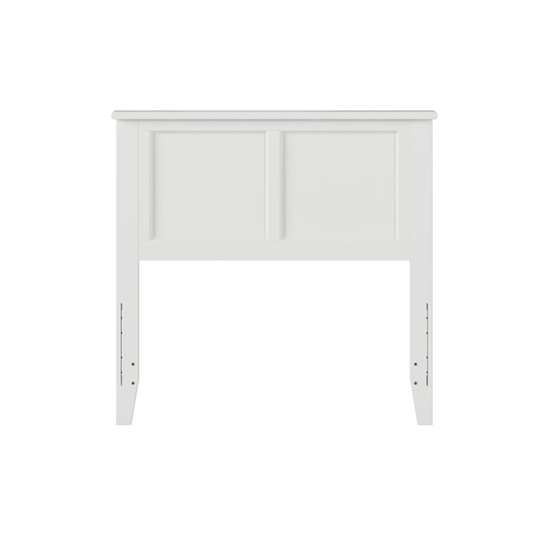 Madison Twin Solid Wood Panel Headboard in White