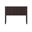 AFI Madison Full Wood Panel Headboard with Device Charger in Espresso