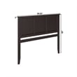 Madison Queen Solid Wood Panel Headboard in Espresso