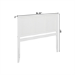 Madison Queen Solid Wood Panel Headboard in White