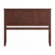 Madison Queen Solid Wood Panel Headboard in Walnut