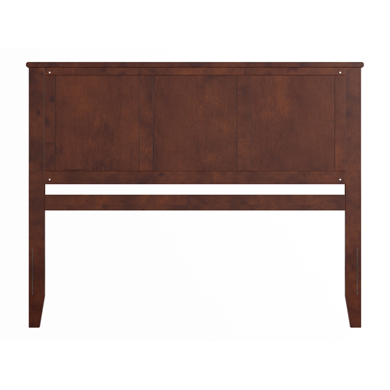 Madison Queen Solid Wood Panel Headboard in Walnut