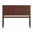 Madison Queen Solid Wood Panel Headboard in Walnut