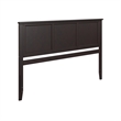 Madison King Solid Wood Panel Headboard in Espresso