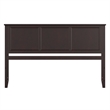 Madison King Solid Wood Panel Headboard in Espresso