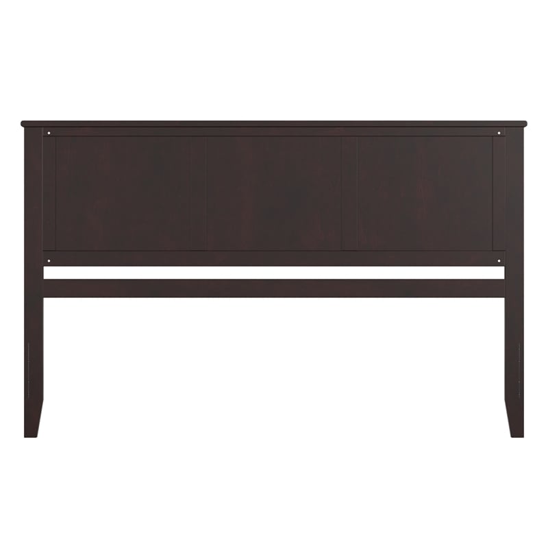 Madison King Solid Wood Panel Headboard in Espresso