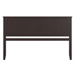 Madison King Solid Wood Panel Headboard in Espresso