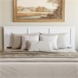 Madison King Solid Wood Panel Headboard in White