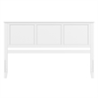 Madison King Solid Wood Panel Headboard in White