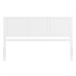 Madison King Solid Wood Panel Headboard in White
