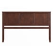 Madison King Solid Wood Panel Headboard in Walnut