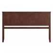 Madison King Solid Wood Panel Headboard in Walnut