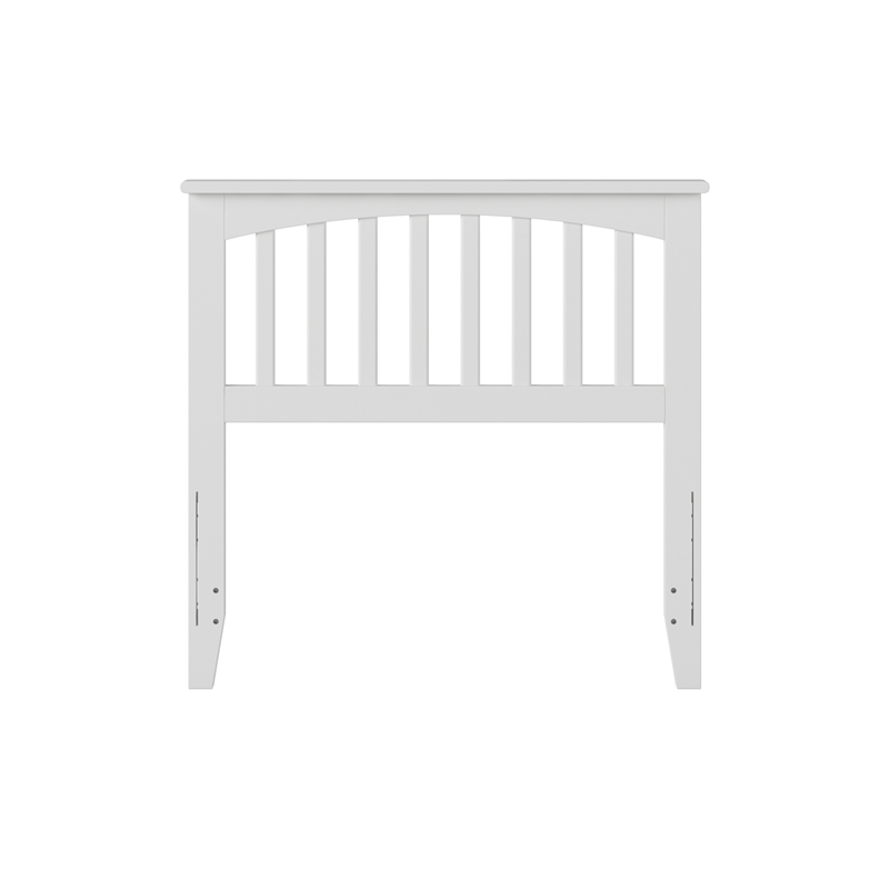 Mission Twin Wood Headboard in White