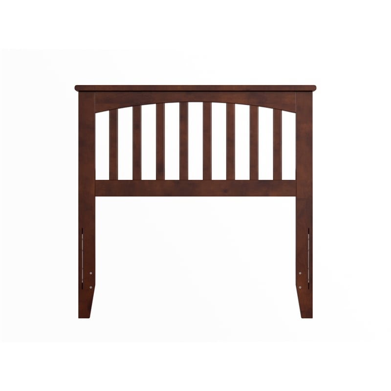 Mission Twin Wood Headboard in Walnut