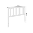 Mission Full Wood Headboard in White