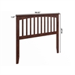 Mission Full Wood Headboard in Walnut