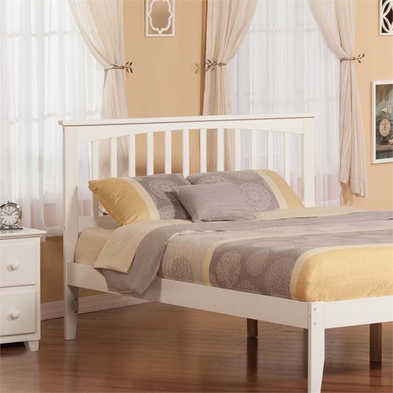 Atlantic Furniture Mission Queen Spindle Headboard in White AR287842