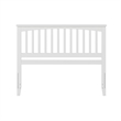 AFI Mission Queen Wood Headboard with USB Charging Station in White