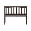Mission King Wood Headboard in Espresso
