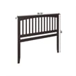 Mission King Wood Headboard in Espresso