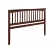 Mission King Wood Headboard in Walnut