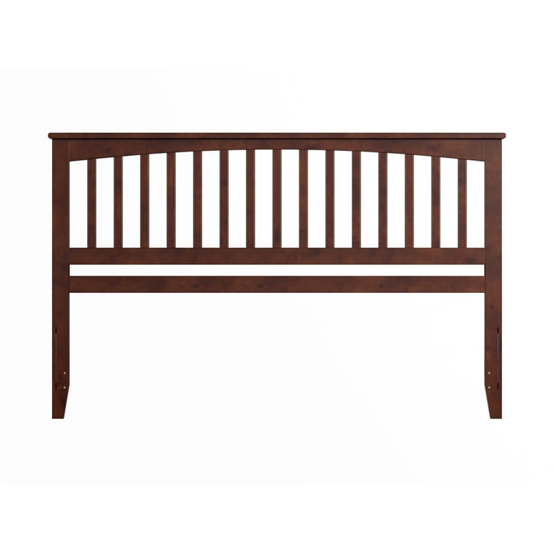 Mission King Wood Headboard in Walnut
