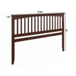 Mission King Wood Headboard in Walnut